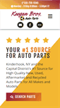 Mobile Screenshot of keeganautoparts.com